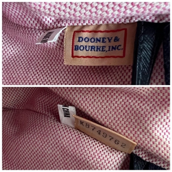 Dooney & Bourke DB Signature Black Canvas‎ & Leather Tote Satchel - Picture 8 of 12